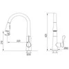 BlueWater Kitchen faucet with pull-out hose Mėlyna Vanduo Stabili, bronze color, 5901730615937