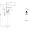 Dozatorius Quadron KEIRA MFS1001BL, juodas