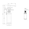 Dozatorius Quadron KEIRA MFS1001WHM, baltas matinis