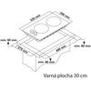 Dujinė kaitlentė domino Guzzanti GZ 8202