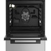 Viryklė Whirlpool Cooker | W5G8LMSWTX | Hob type Gas | Oven type Electric | Nerūdijantis plienas | Plotis 50 cm | Gylis 60 cm | 60 L