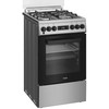Viryklė Whirlpool Cooker | W5G8LMSWTX | Hob type Gas | Oven type Electric | Nerūdijantis plienas | Plotis 50 cm | Gylis 60 cm | 60 L