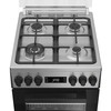 Viryklė Whirlpool Cooker | W5G8LMSWTX | Hob type Gas | Oven type Electric | Nerūdijantis plienas | Plotis 50 cm | Gylis 60 cm | 60 L