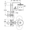 Grohe Tempesta 250 termostatinė dušo sistema. chromas