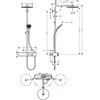 Dušo komplektas Hansgrohe Pulsify chromas 24220000