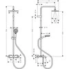 Dušo komplektas su termostatiniu maišytuvu Hansgrohe Vernis Shape, 26284000, chromas