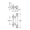Grohe Grohtherm 800 termostatinis dušo maišytuvas. chromas