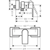 Dušo maišytuvas Hansgrohe Vernis Shape 71650000, chromo
