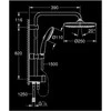 Grohe Vitalio Start 250 dušo sistema be termostato, chromas