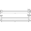 Dvigubas rankšluosčių laikiklis Hansgrohe Logis Universal 41712000