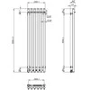 Elektrinis rankšluosčių džiovintuvas Navin Levante 3301200 Sensor, 12-857053-3312 (laidas dešineje)