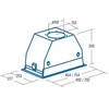 Gartraukis CATA GC DUAL 75 GBK/A | Hood | Canopy | Energy efficiency class A | Plotis 75 cm | Touch sensitive | 820 m³/h | LED | Juodas