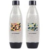 Gėrimų gazavimo aparato SodaStream vandens buteliai Fuse, 1l, 2 vnt, mozaika