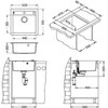 Granitinė plautuvė Alveus Formic 20-11 (balta) +vent+sif