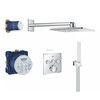 Grohe SmartControl Cube 310 potinkinis termostatinis komplektas, 3 padėčių,158x158 mm, chromas