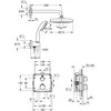 Potinkinis dušo komplektas Grohe, Grohtherm Perfect Tempesta 210