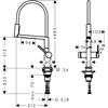 Virtuvinis maišytuvas Hansgrohe Talis Select M54, chromo