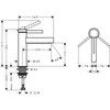 Hansgrohe Maišytuvas praustuvui HG Finoris 76023670 juodas kilimėlis