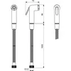 Bidetės galvute Ideal Standard, su metaline 1500 mm žarnele
