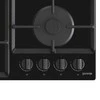 Gorenje | Kaitlentė | GTW641EB | Dujos ant stiklo | Degiklių / virimo zonų skaičius 4 | Sukamosios rankenėlės | Juodas