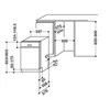 Įmontuojama indaplovė Whirlpool WBC 3C34 PF X