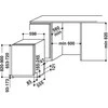 WHIRLPOOL Integruojamas Indaplovė WIC 3C33 PFE, D energijos klasė (senas A+++), 60 cm, Powerclean PRO, Trečias krepšelis, 8 programos