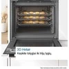Bosch Orkaitė | HBF133BA1 | 66 l | Elektrinė | „EcoClean“ | Rankenėlės | Aukštis 59,5 cm | Plotis 59,4 cm | Juoda