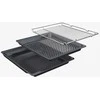 Bosch HRG532BB3 Serija 4, Įmontuojamoji orkaitė su papildomų garų funkcija, 60 x 60 cm, Juodas