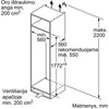 Įmontuojamasis šaldytuvas Bosch KIR81VFE0