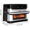 Gruzdintuvė Tefal Dual Easy Fry Flex EY922D 9 L Stand-alone Hot air fryer Juodas, Nerūdijantis plienas
