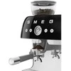Kavos Aparatas - SMEG EGF03BLEU Pusiau automatinis Espresso su Malūnėliu, Dviejų Termoblokų, Juodas