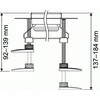 Tece Drainline montavimo kojelės dušo latakui 92-139mm