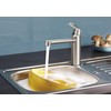 Plautuvės maišytuvas GROHE Eurosmart Cosmopolitan, Nerūdijančio plieno, paaukštintas