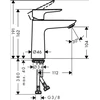 Hansgrohe izlietnes maisītājs Talis E 110, brushed juodas chrome