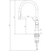 Maišytuvas Omnires BEND BE6455GL