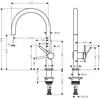 Maišytuvas plautuvei Hansgrohe Talis M54 270 72804000