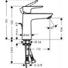 Hansgrohe Talis E 100 maisytuvas praustuvui