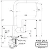 Maišytuvas su ištr. žarna Kernau KWT 06A PO 60007 Juodas METALLIC