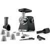 Mėsmalė Bosch Serija 6, MultiPower, MFWS642B, 2100 W, juoda, sidabrinė metalo