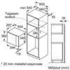 Įmontuojama mikrobangų krosnelė Bosch BFL524MS0