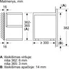 Mikrobangų krosnelė Mikrobangė Bosch BFR9221B1