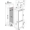 Montuojamas šaldytuvas Whirlpool WHC18 T574 P