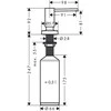 Muilo dozatorius Hansgrohe A51 40448000