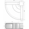Elica HORIZ.CURVE 90°227X94