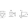 Pakabinamas klozetas (be dangčio) Laufen Pro Rimless 820966/ H8209660000001