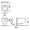 Pakabinamas klozetas Laufen Pro New su dangčiu Pro Rimless 8669570000001, baltas
