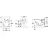 Pakabinamas klozetas Villeroy &amp; Boch Subway 2 Direct Flush su slim Soft Close dangčiu ir CeramicPlus