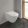 Pakabinamas klozetas Villeroy &amp; Boch Subway 2 Direct Flush su slim Soft Close dangčiu ir CeramicPlus