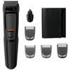 Philips Multigroom series 3000 6-in-1, Face MG3710/15 6 įrankiai Savaime galandantys plieniniai peiliukai Veikimo laikas Iki 60 min. Skalaujami priedai