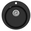 Plautuvė AQUASANITA CLARUS SR100W 601 Juodas - Metallic, uždaromas ventilis